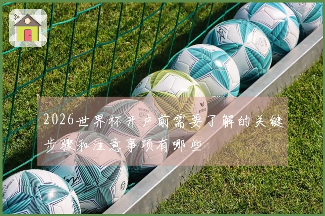 2026世界杯开户前需要了解的关键步骤和注意事项有哪些